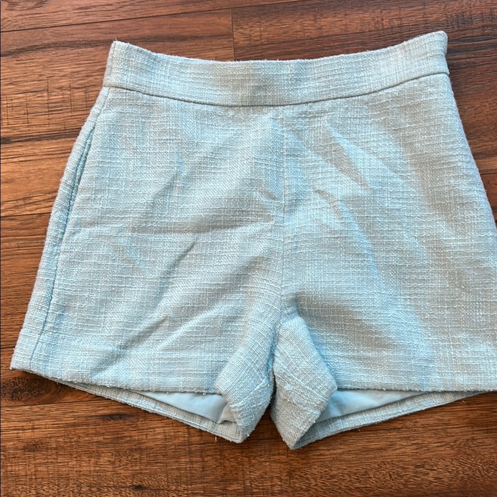 Abercrombie & Fitch High Waist Blue Shorts